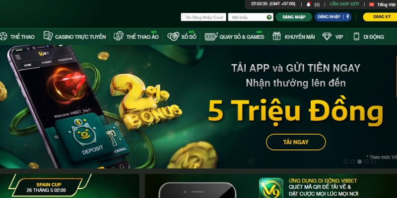 Những điều kiện để nhận khuyến mãi V9bet